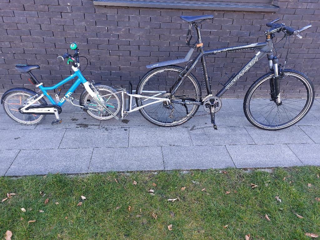 FollowMe tandem ouder-kind fietskoppeling, Ophalen, Opvouwbaar, FollowMe, Zo goed als nieuw
