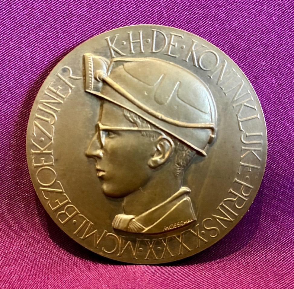 Médaille du Prince Royal - Visitez les mines de charbon., Collections, Maisons royales & Noblesse, Comme neuf, Autres types, Enlèvement ou Envoi