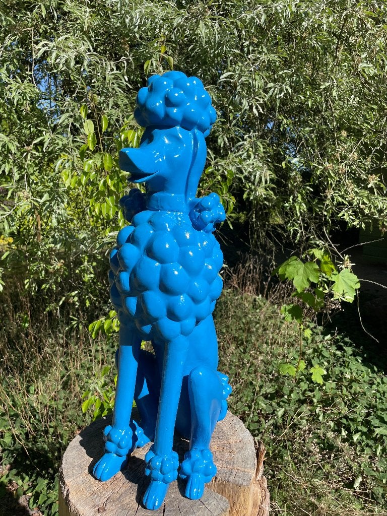 Beeld hond poedel abstract, tuin, gazon  60cm, Tuin en Terras, Tuinbeelden, Ophalen, Nieuw, Kunststof, Dierenbeeld