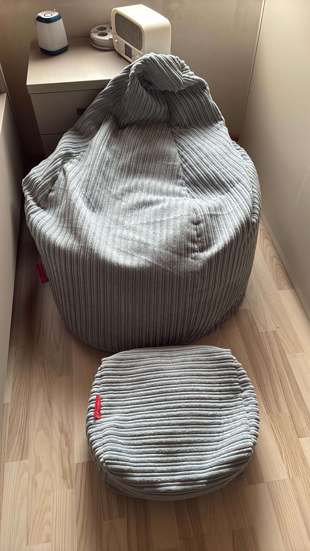 Pouf et pouf Loungepug, Enlèvement, Comme neuf, Bleu, Pouf
