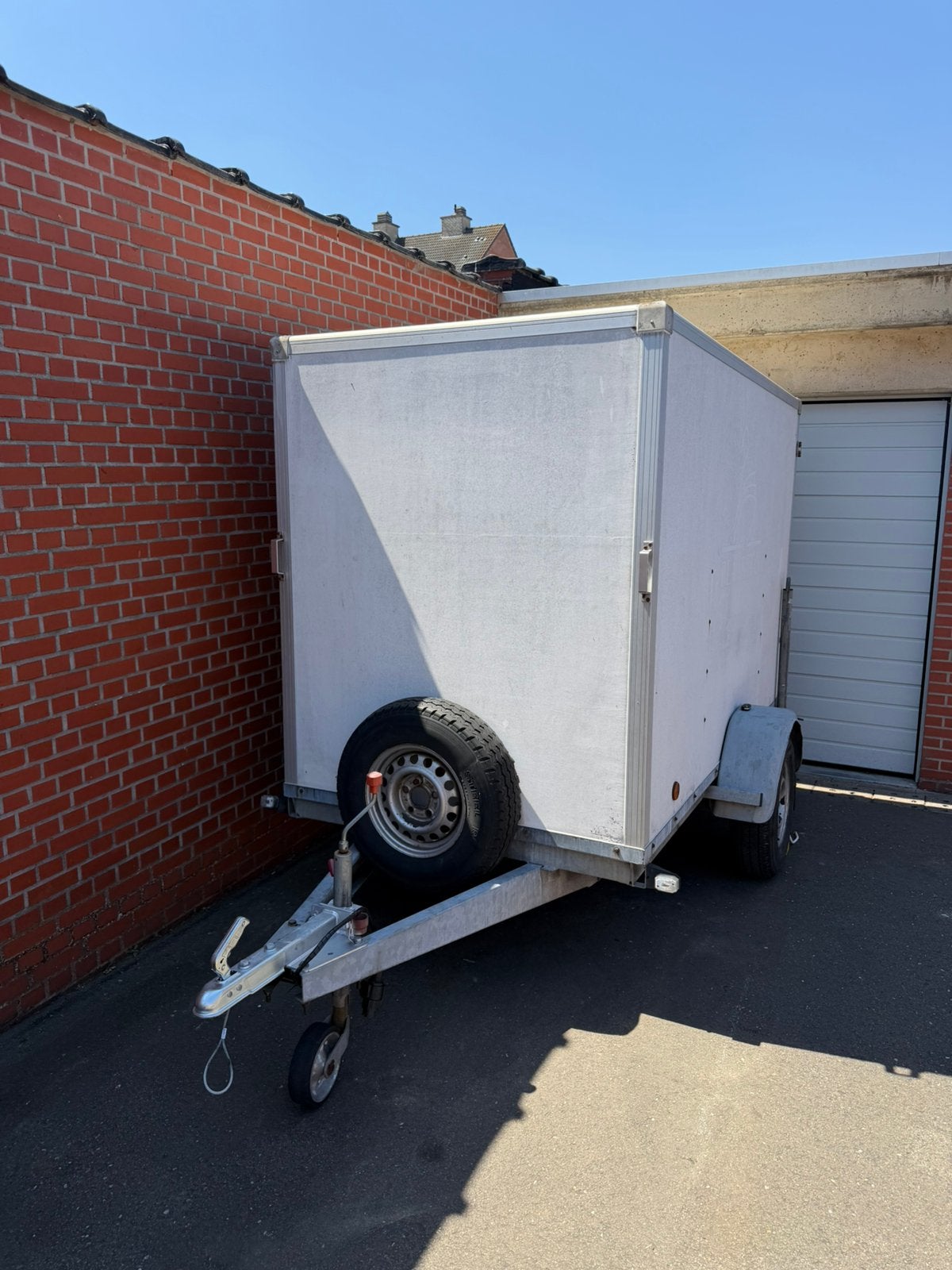 Gesloten aanhangwagen 750kg, Ophalen, Zo goed als nieuw