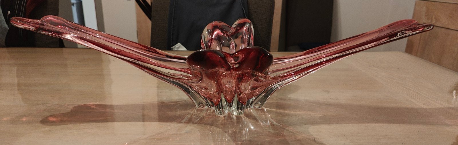 Vintage Murano-stijl glazen centerpiece – Made in Italy, Enlèvement ou Envoi