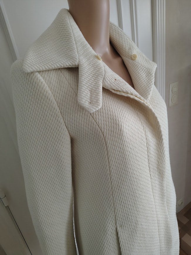 zeer mooie jas van loiza by patrizia pepe, Taille 38/40 (M), Comme neuf, Patrizia Pepe, Blanc