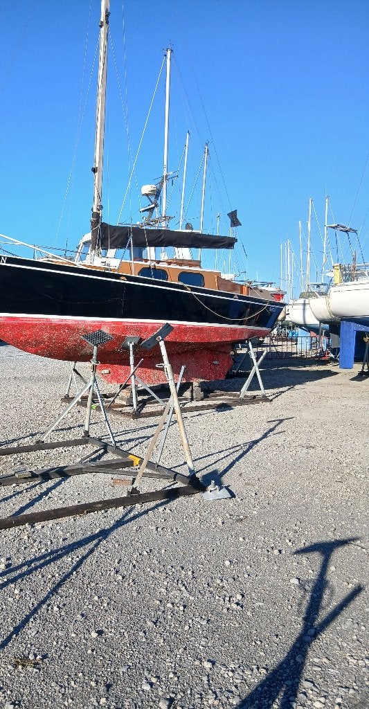 Voilier en acier 9m.Moteur 20cv diesel.el., 9 m, Acier, Enlèvement, 20 ch