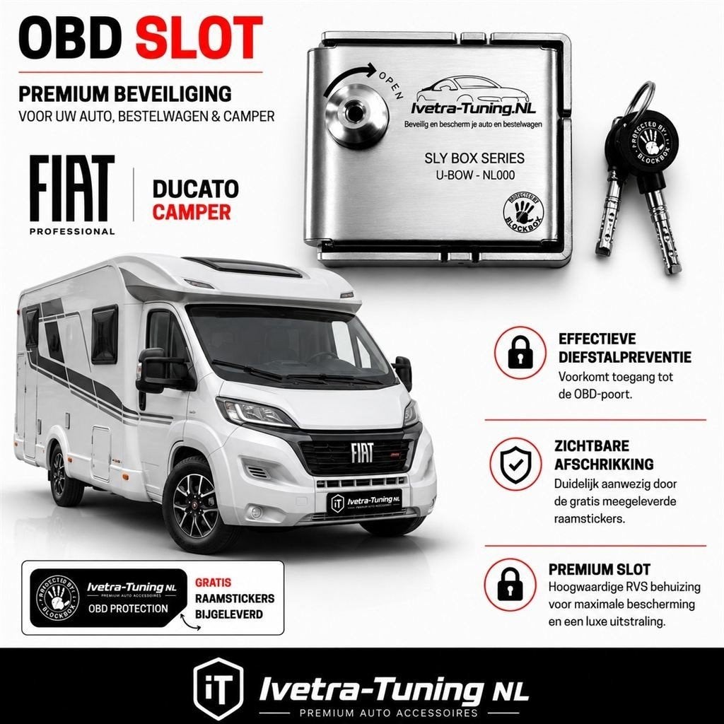 OBD Slot Fiat Ducato Camper | OBD Beveiliging, Verzenden, Nieuw