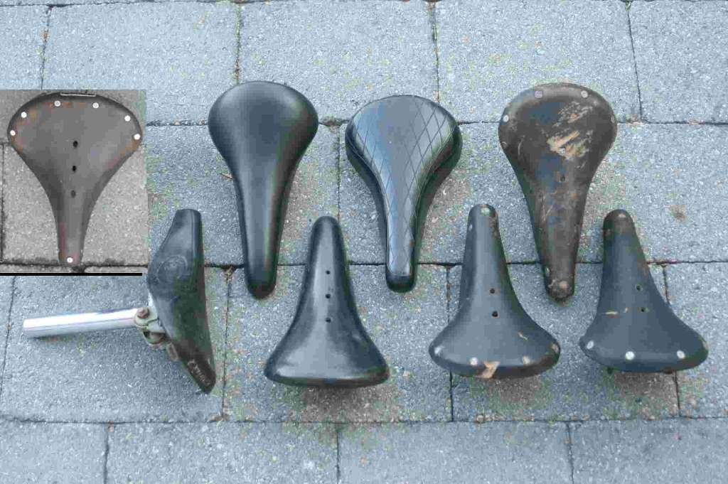 lot de selles de vélo et de vélo de course anciennes/vintage, Enlèvement ou Envoi, Selle, BMX, Utilisé