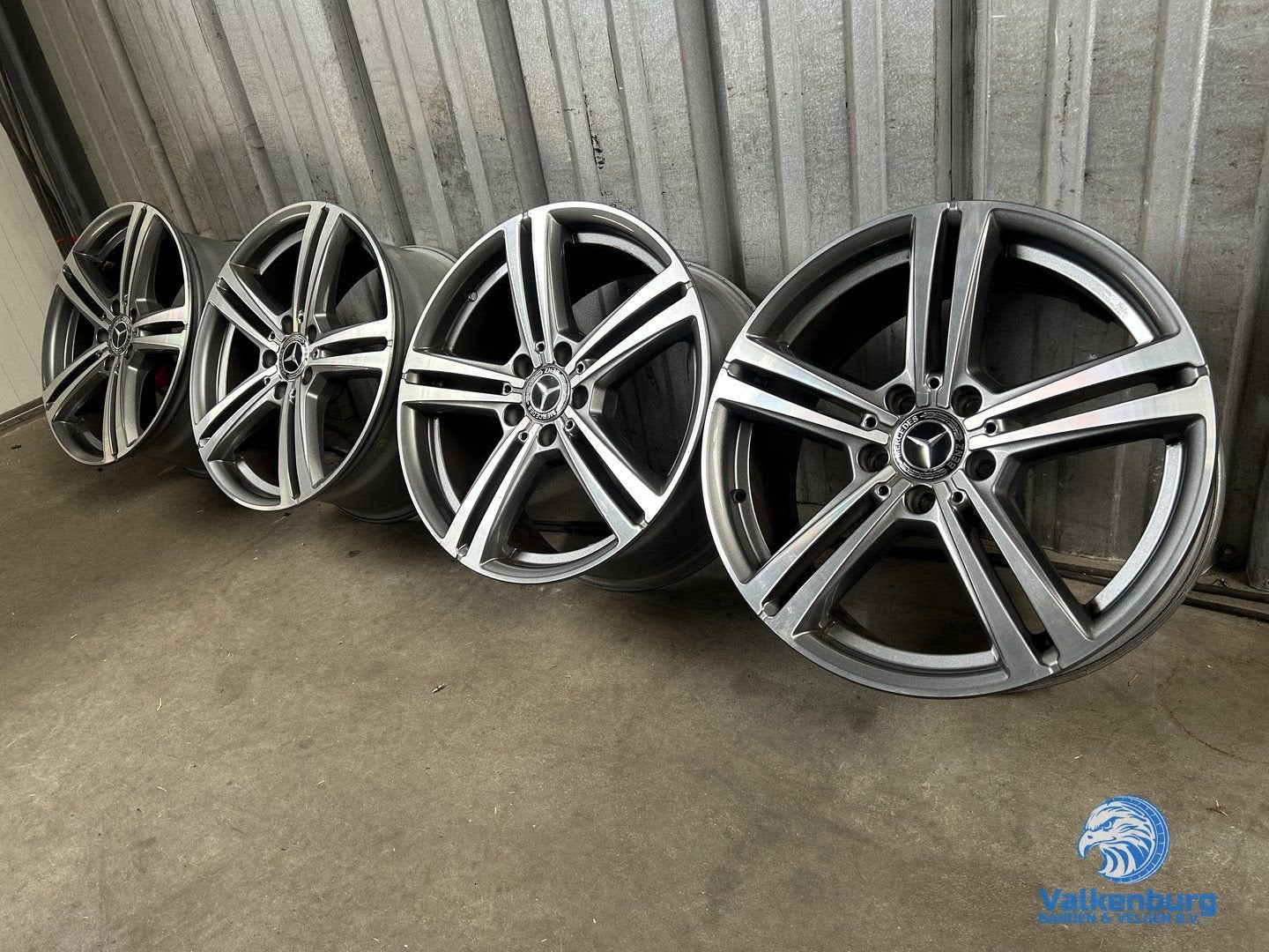 Originele Mercedes 18 inch antraciete velgen 5x112, Véhicule de tourisme, -, Utilisé, -