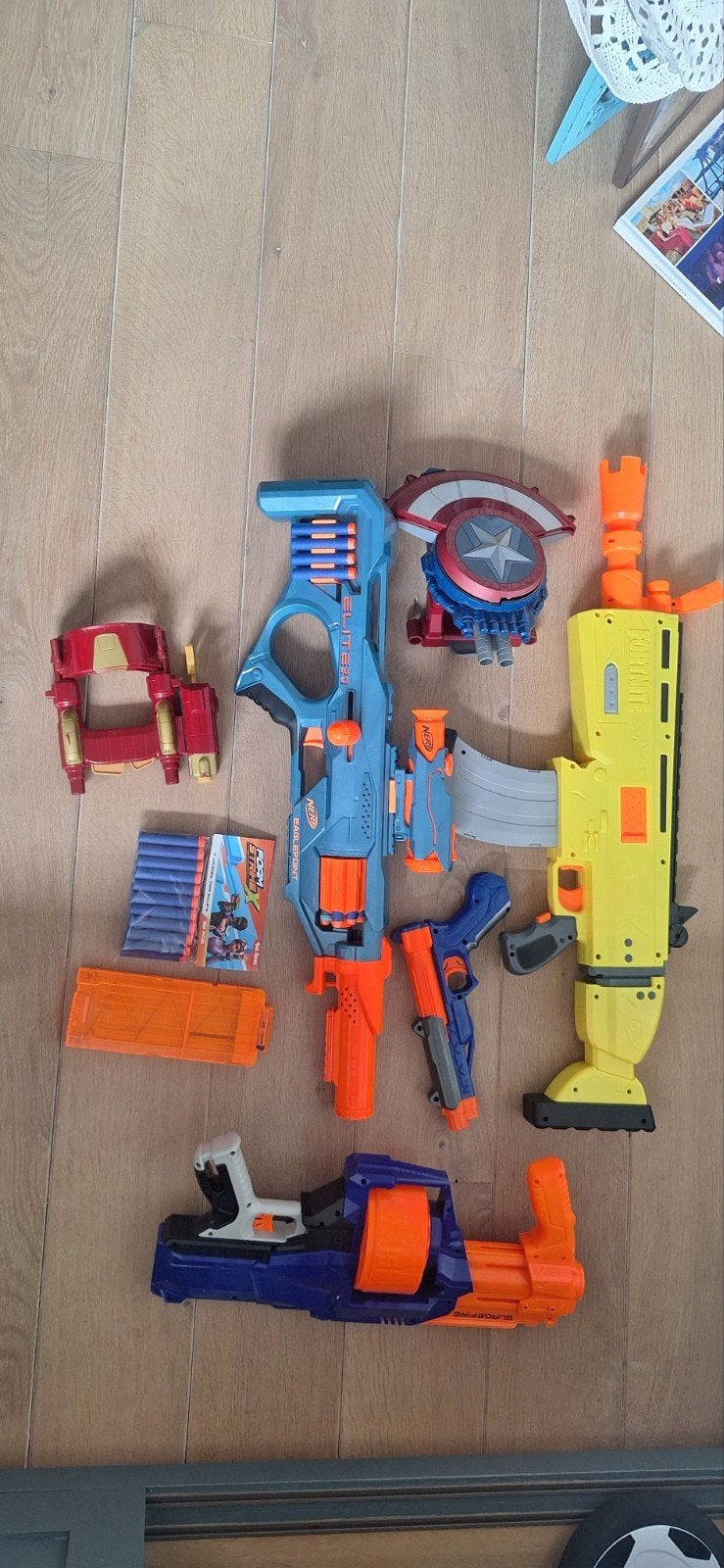 nerf speelgoed geweren + veel extra kogels, Ophalen