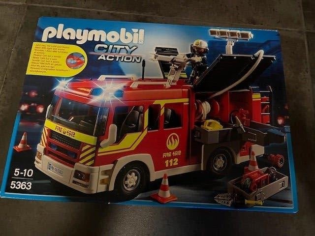 Playmobil brandweerkazerne nr 5363, Ophalen