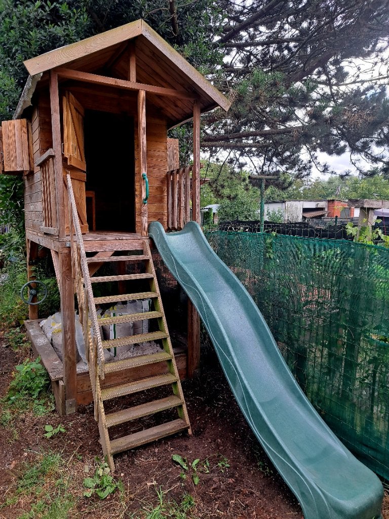 Houten speelhuis Prestige Garden, Ophalen, Zo goed als nieuw, Hout