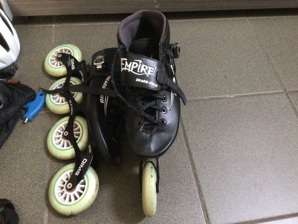 Skeelers set, Sport en Fitness, Skeelers, Gebruikt, Heren, Inline skates 4 wielen, Ophalen