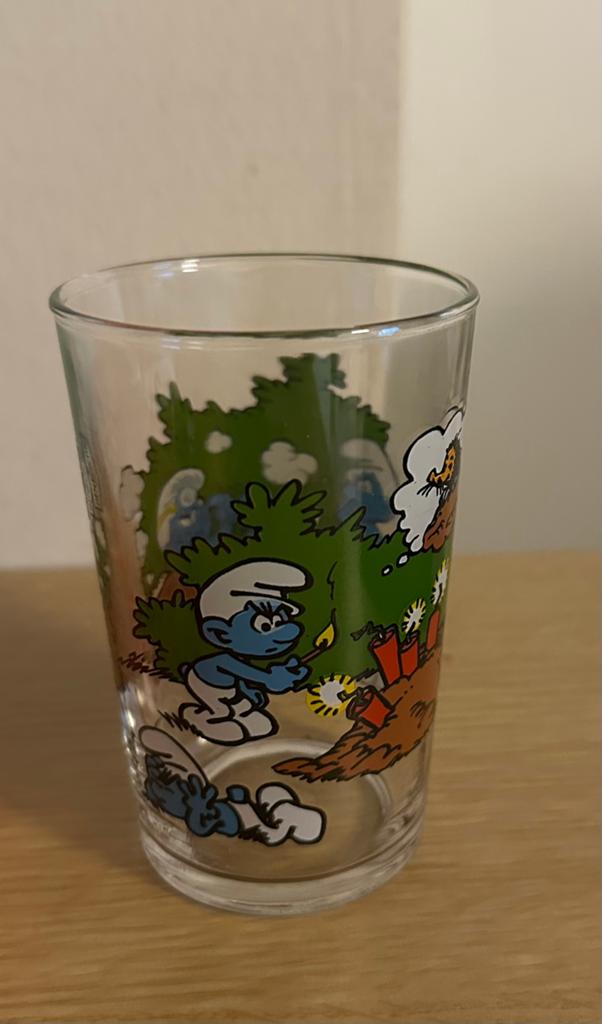 Verre Schtroumpf, Collections, Enlèvement, Utilisé, Différents Schtroumpfs, Ustensile