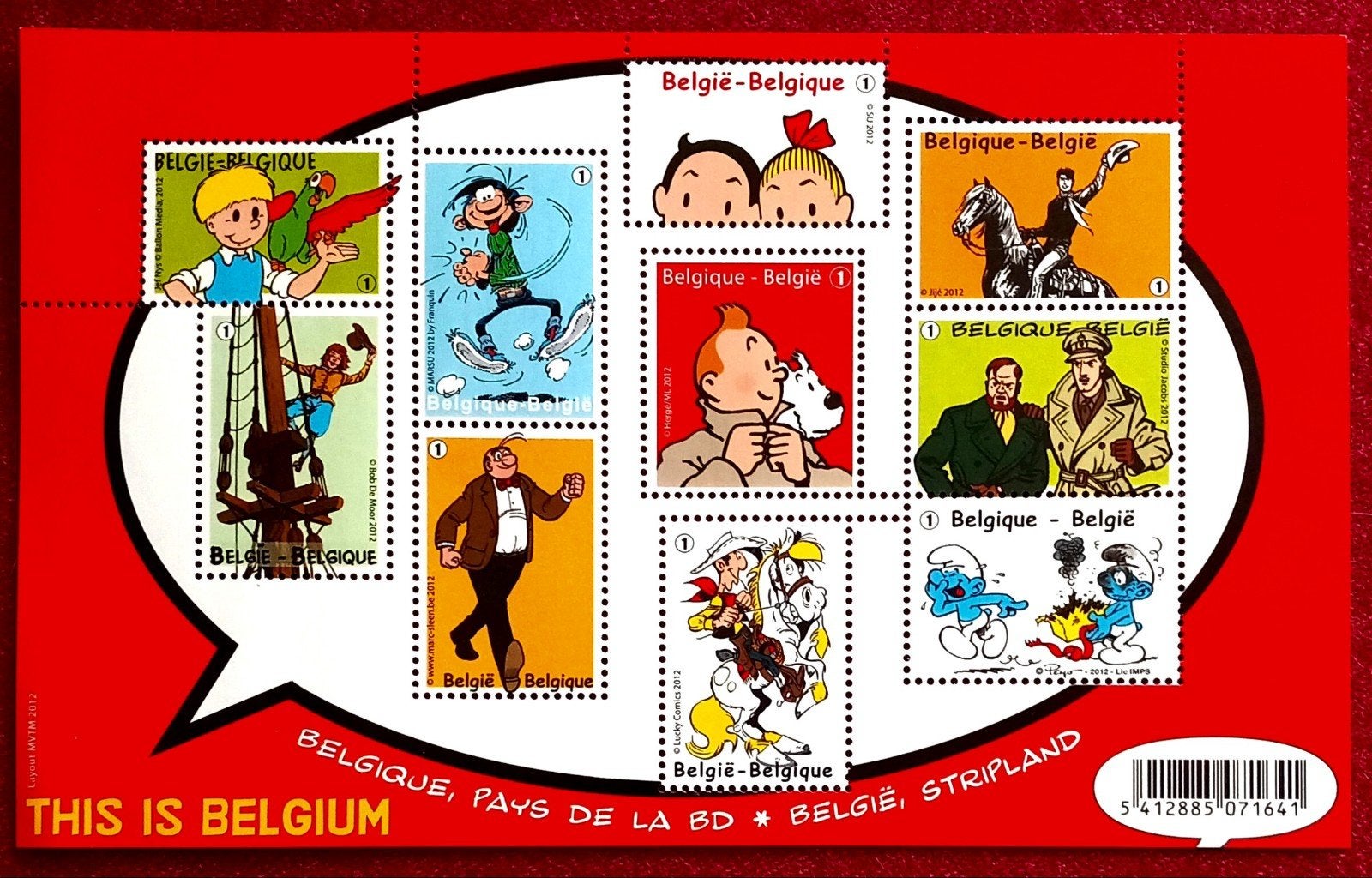 2012 This is Belgium - BD Bloc 201 MNH **, Neuf, Non oblitéré, Gomme originale, Envoi