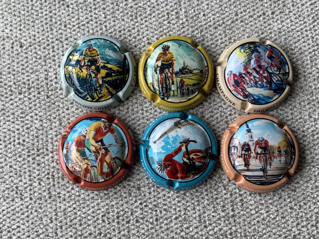 6 champagne capsules ph Cherel “Tour de France 2026”, Verzamelen, Ophalen of Verzenden