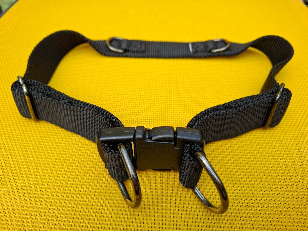 Zwarte grote hondenhalsband, Dieren en Toebehoren, Hondenhalsbanden en Penningen, Verzenden, Gebruikt
