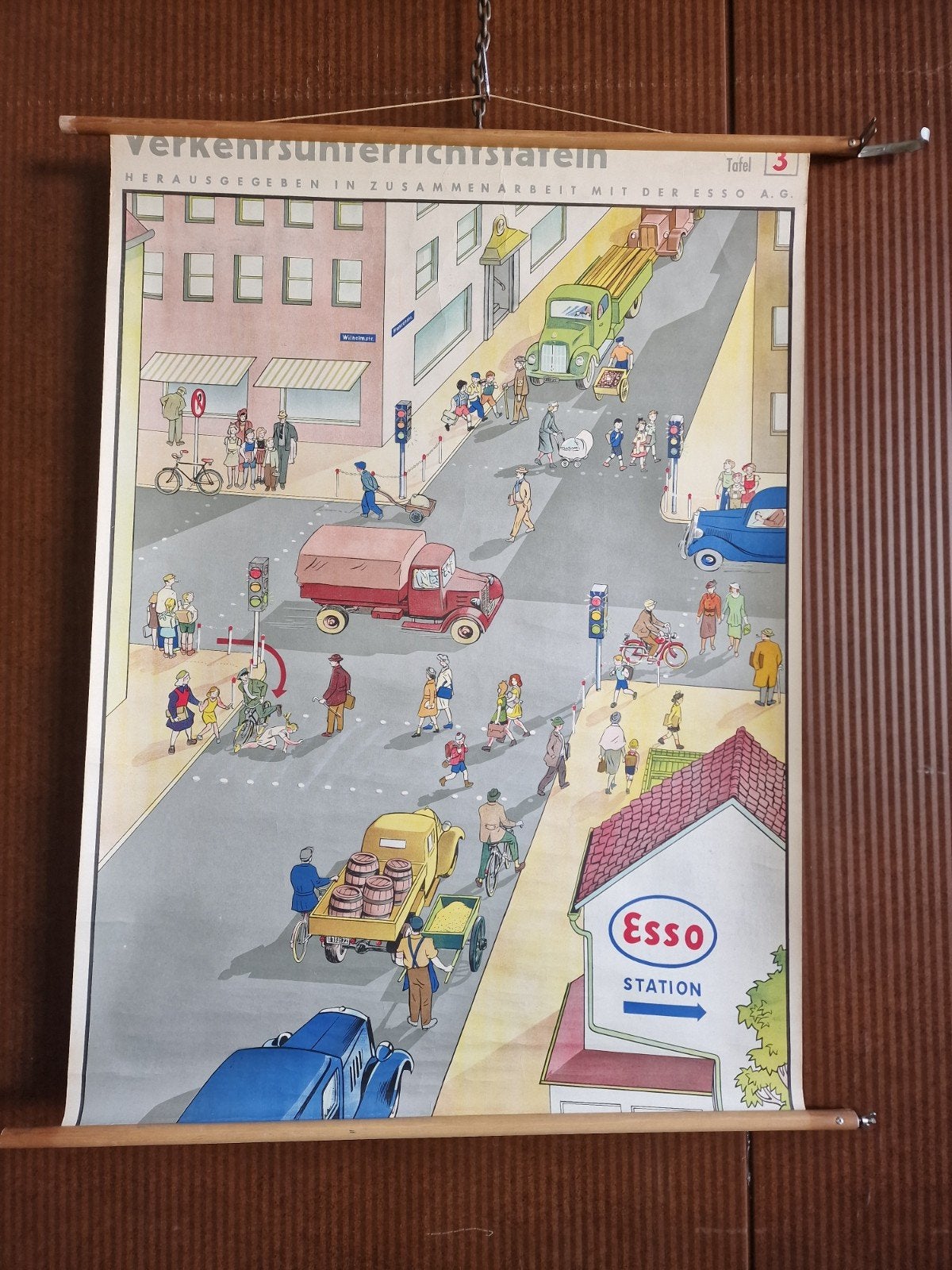 matériel pédagogique de l'école Esso. 50 ans, Enlèvement, Utilisé, Panneau publicitaire