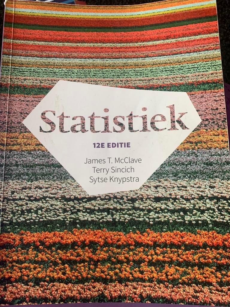 Statistiek, 12e editie met MyLab NL toegangscode, Boeken, Ophalen of Verzenden, Nederlands, Sytse Knypstra; James T. McClave; Terry Sincich