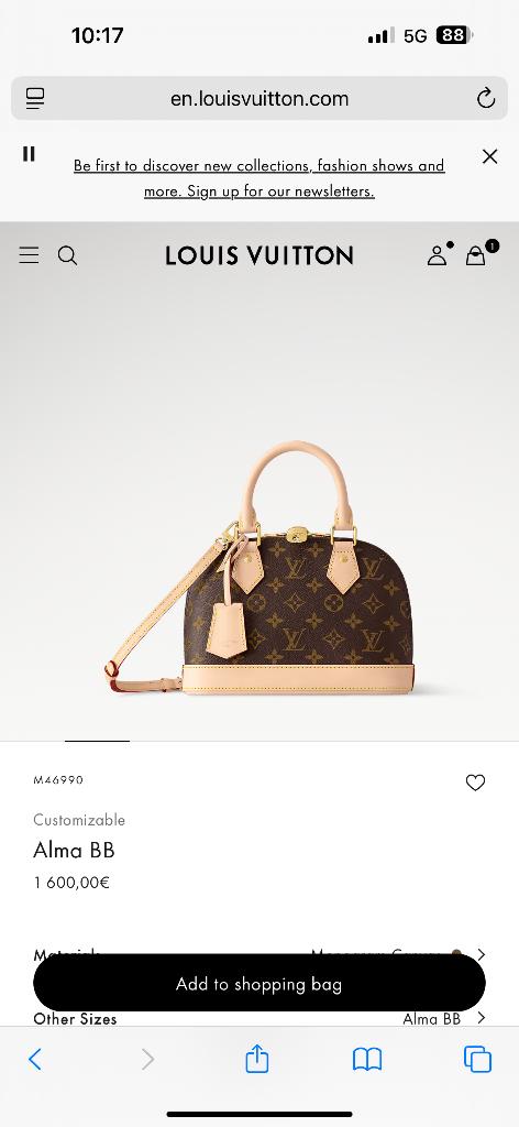 Louis vuitton, Enlèvement, Comme neuf