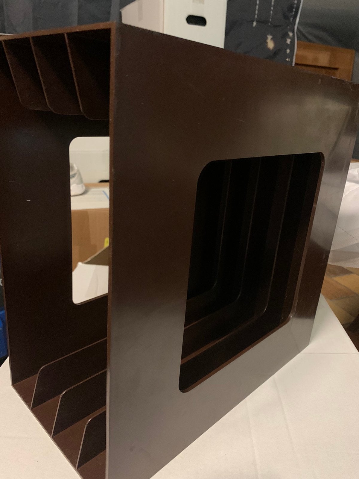 Lp box bruin, Ophalen, Zo goed als nieuw, LP