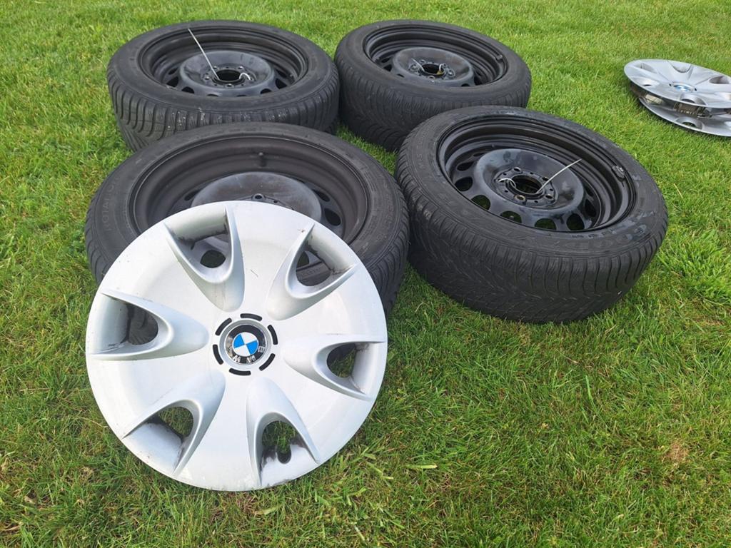 Te koop: set winterbanden BMW e87, Autos : Pièces & Accessoires, Pneus & Jantes, Enlèvement, Pneus hiver