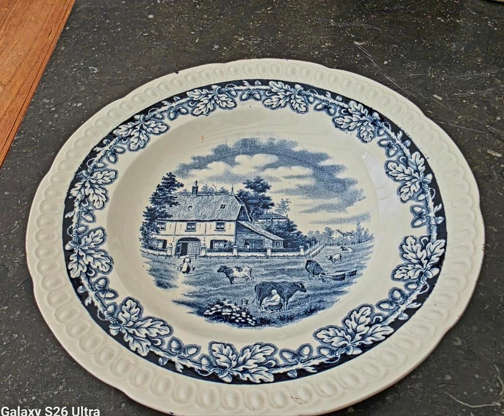 Sierbord met landelijk tafereel, Antiek en Kunst, Ophalen of Verzenden