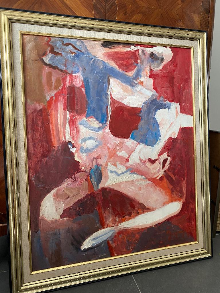 Jacques Maes 1905-1968 olieverf, Antiek en Kunst, Kunst | Schilderijen | Modern, Ophalen