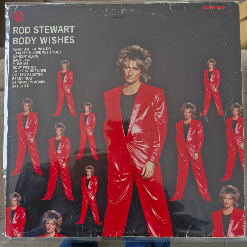 LP Rod Stewart " Body Wishes", Beschermende buitenhoes, Ophalen of Verzenden, Gebruikt, 12 inch