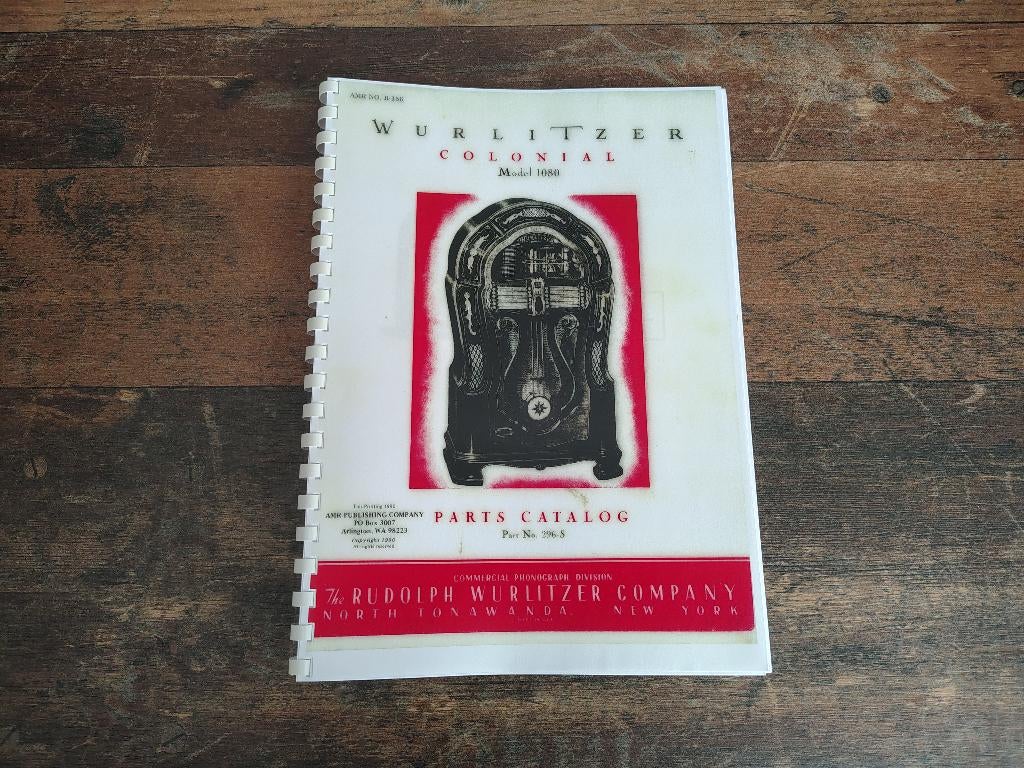 Parts Manual: Wurlitzer 1080 (1947) jukebox nieuw !!, Envoi, Wurlitzer
