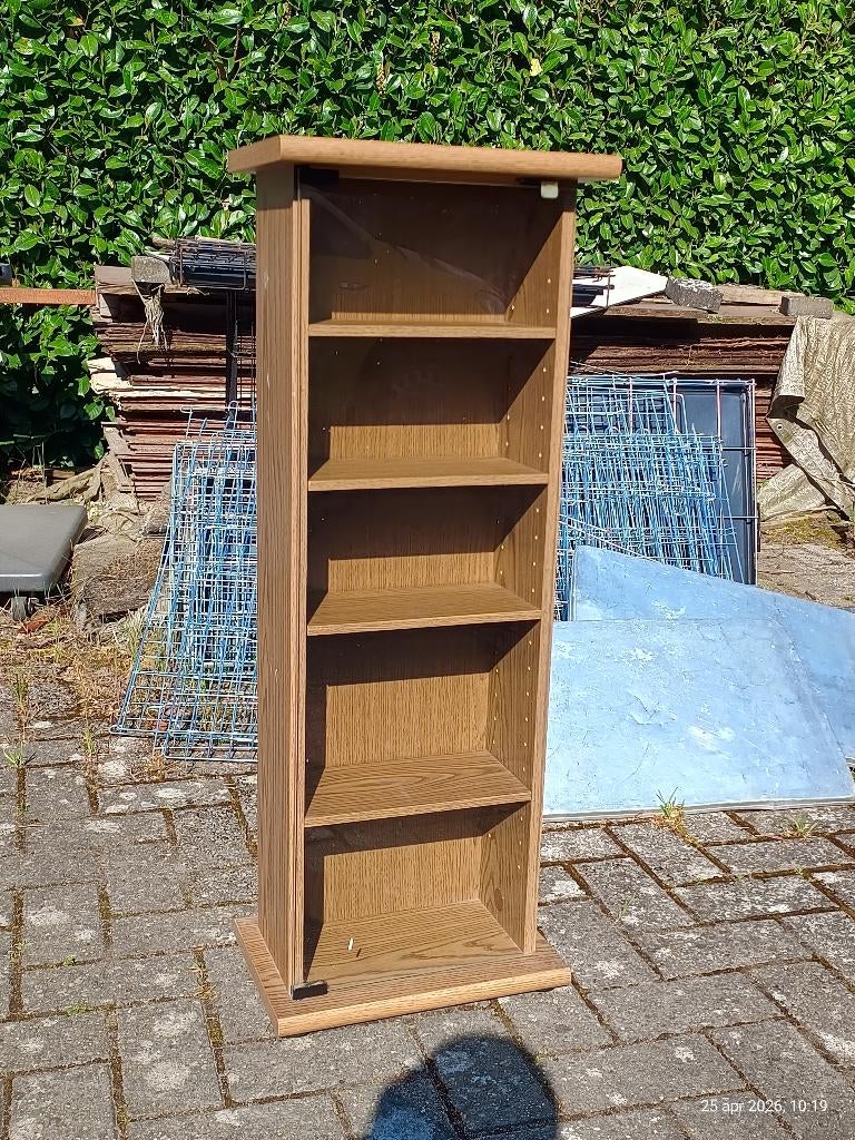 boeken-, cd- of dvd-kastje met glazen deur, Ophalen, Minder dan 50 cm, Geen, Geen