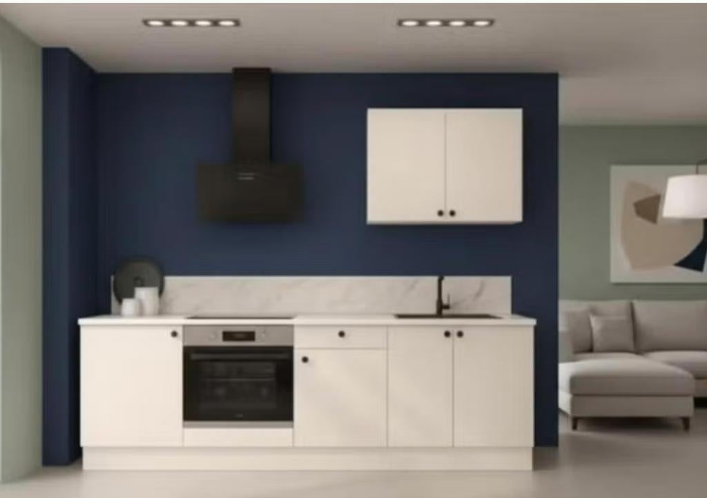 keukens  Zelfbouwkeuken – 2,40 meter, Maison & Meubles, Cuisine | Cuisines complètes, Utilisé, Noir, Enlèvement
