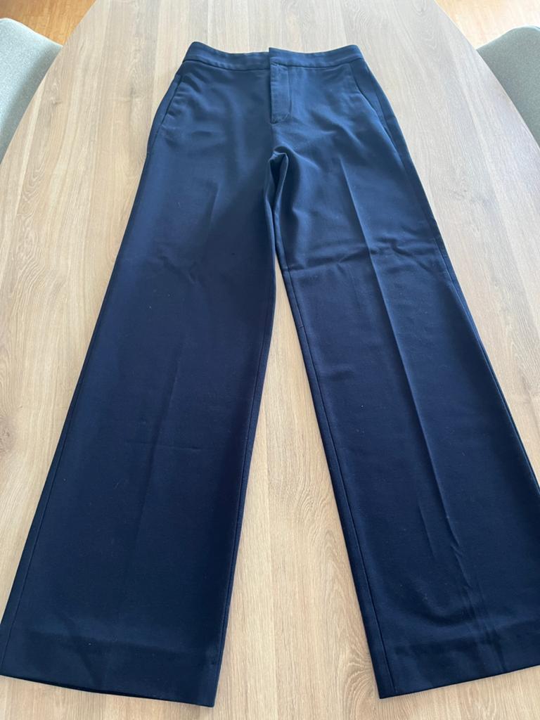 Pantalon Zara bleu foncé taille XS, Enlèvement ou Envoi, Comme neuf, Taille 34 (XS) ou plus petite