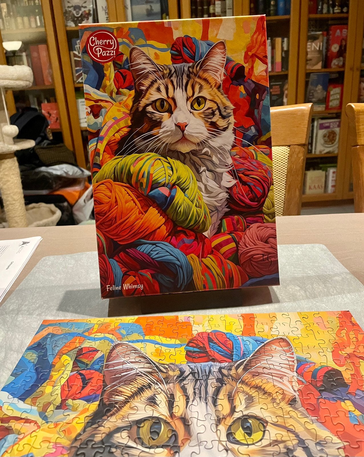 Prachtige Cherry Pazzi puzzel Feline Whimsy - 500 stukjes, Ophalen of Verzenden, Zo goed als nieuw