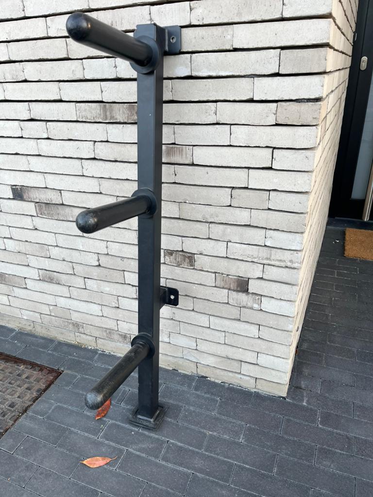 Halterschijven standaard wandmontage, Sport en Fitness, Ophalen, Halterschijven