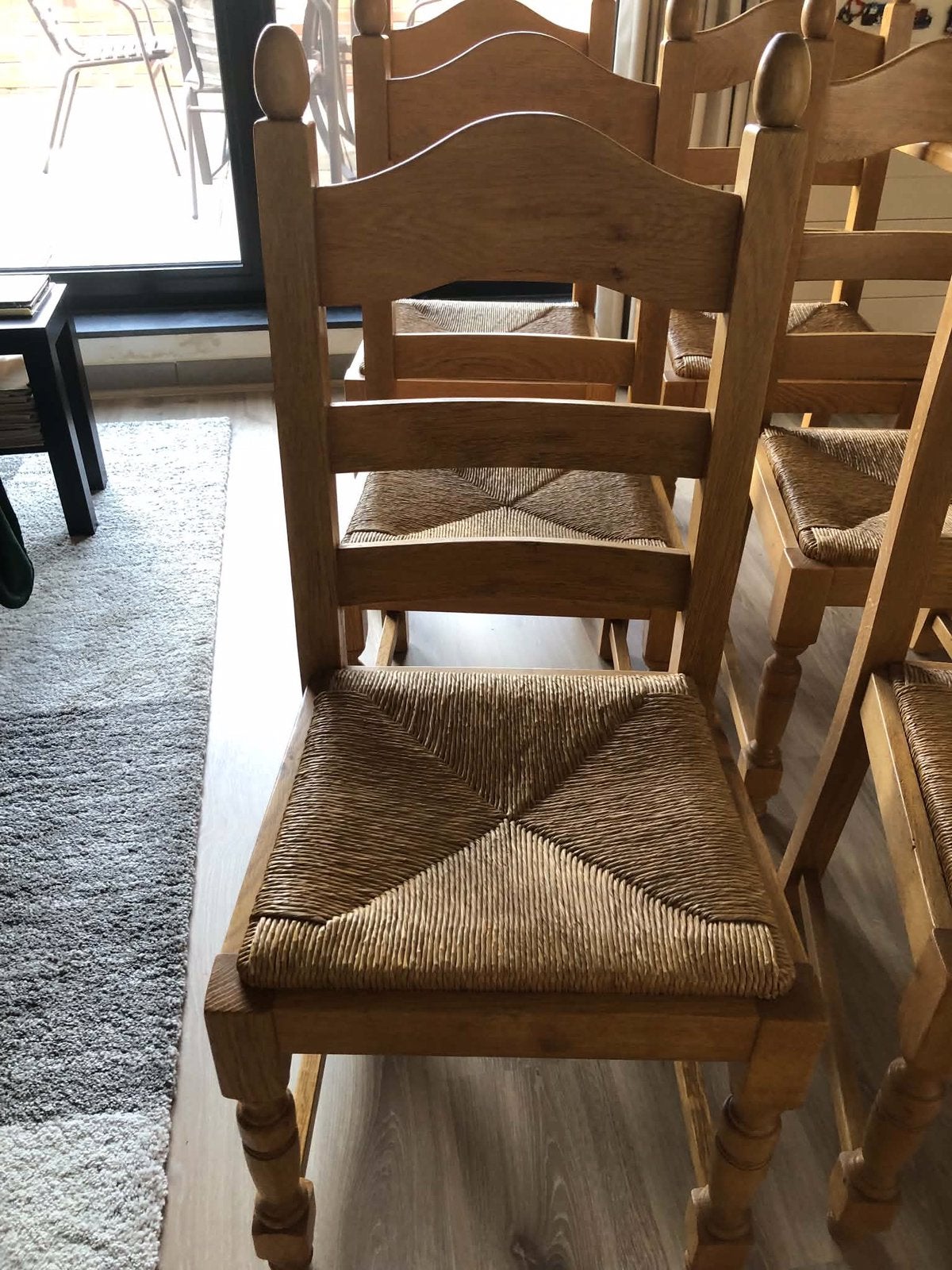 Eiken stoelen, Ophalen, Normaal, Bruin, Zo goed als nieuw