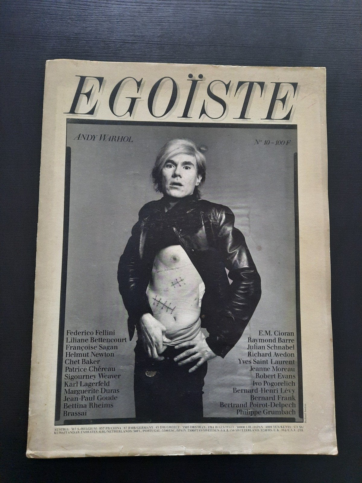EGOÏSTE NR. 10, Ophalen
