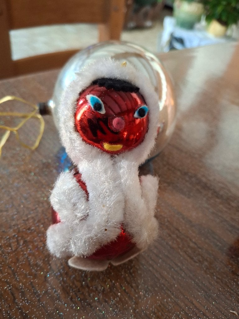 Ancienne boule de noel en verre, Enlèvement ou Envoi, Utilisé