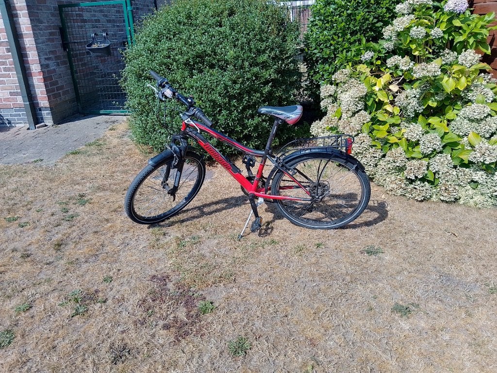 kinderfiets Lombardo 24inch - goede staat, Fietsen en Brommers, Fietsen | Jongens, Velgrem, Handrem, Ophalen, Overige merken
