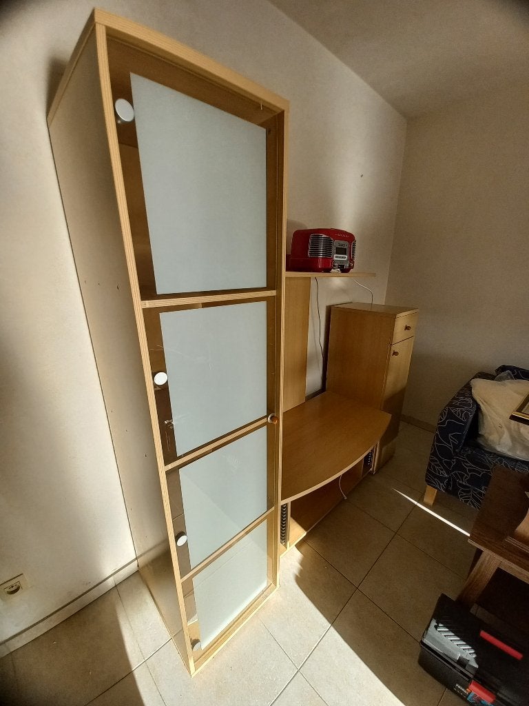 TV meubel, Ophalen, Gebruikt, Overige houtsoorten, Modern