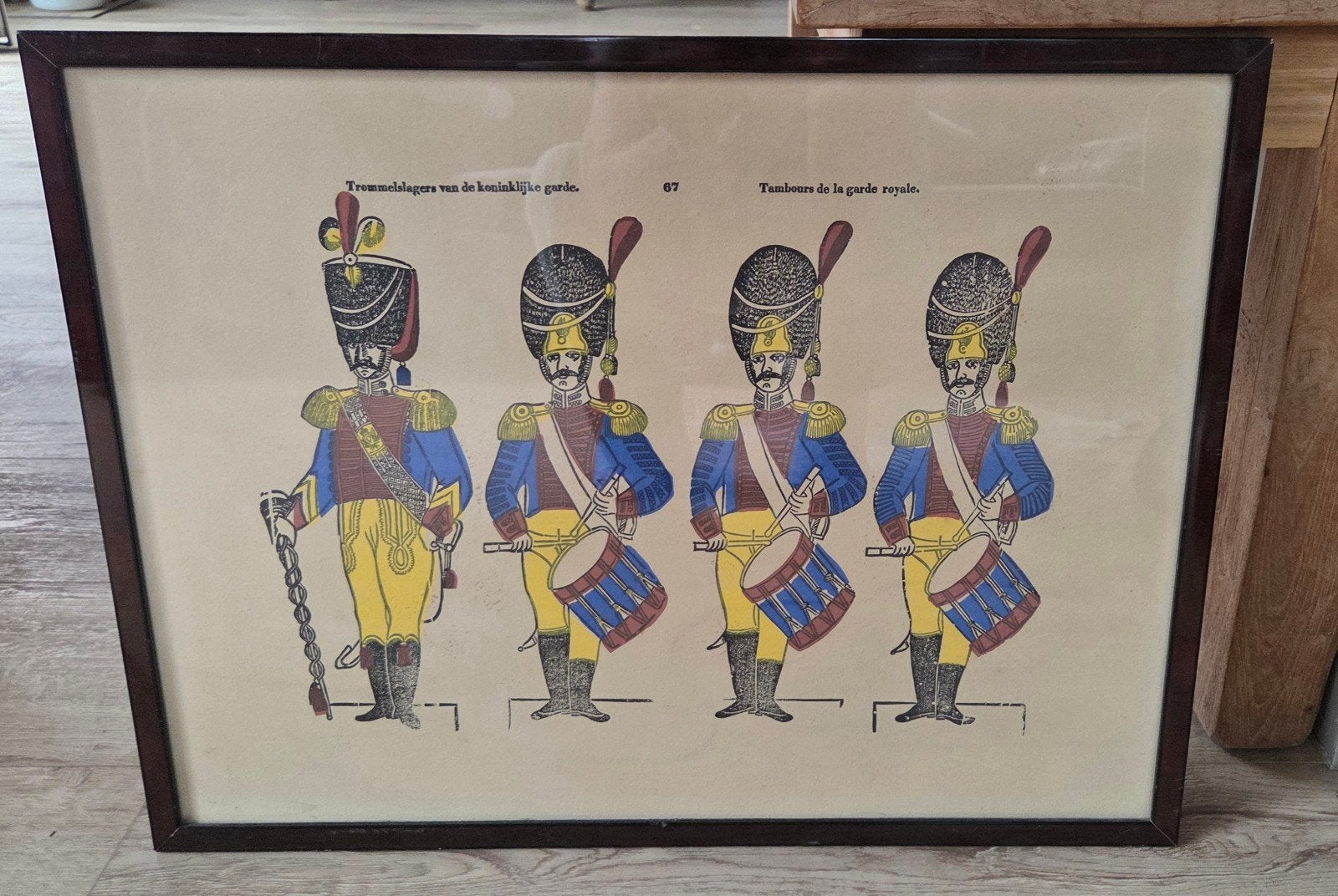 Antieke authentieke militaire prent/Brepols/1830!, Ophalen