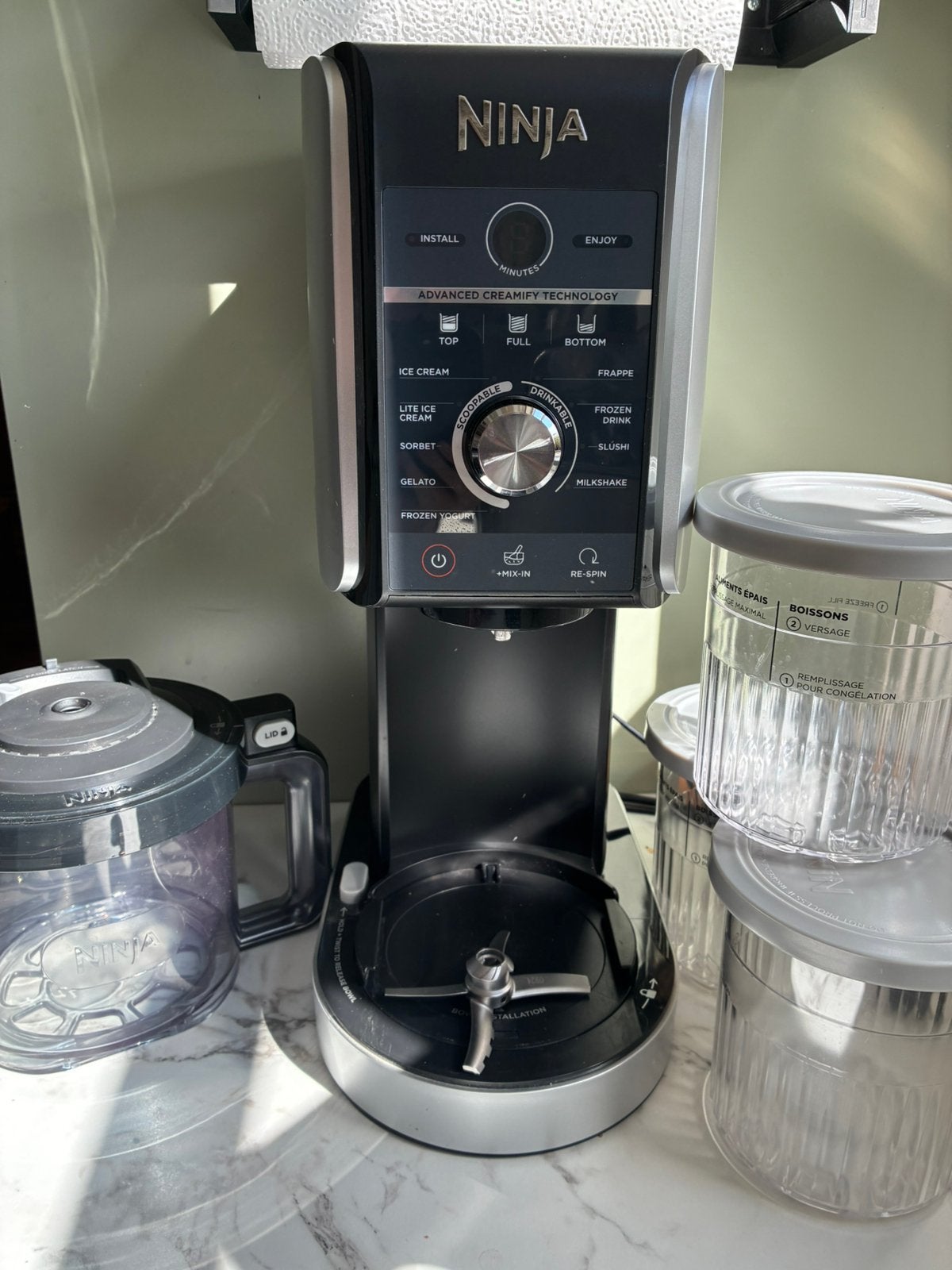 Ninja creamy Deluxe 10 in 1 ijsmachine als nieuw, Ophalen, Zo goed als nieuw