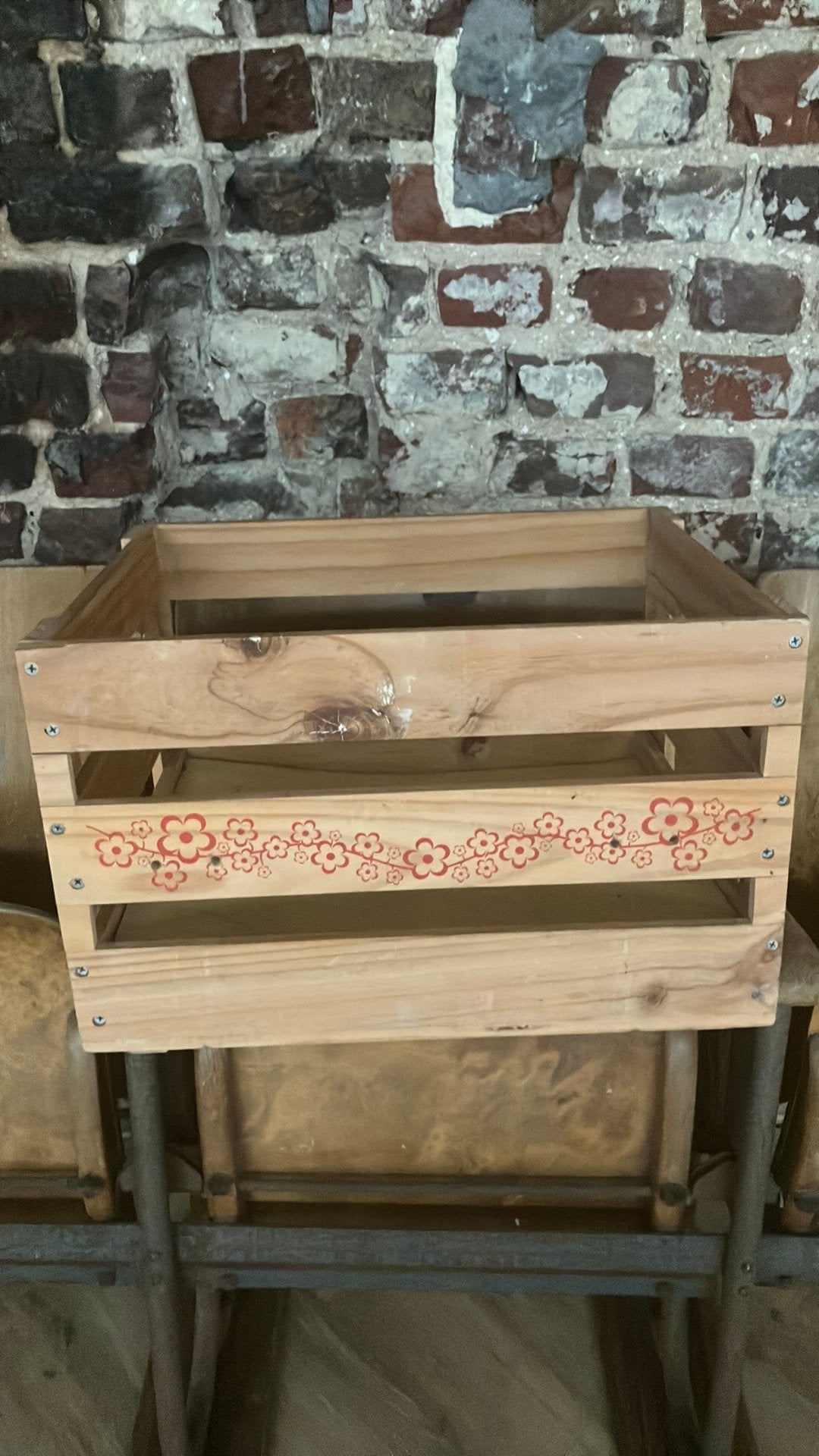 Houten krat, Doe-het-zelf en Bouw, Kratten en Dozen, Ophalen, Zo goed als nieuw, Krat