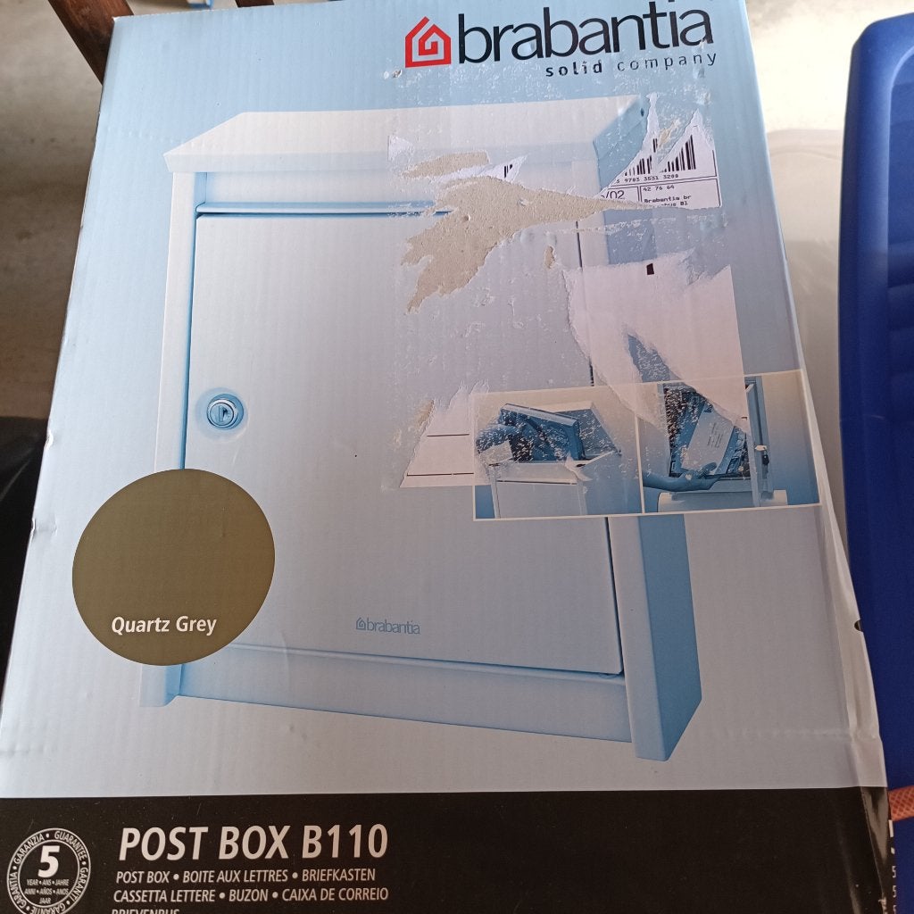 Boîte aux lettres neuve - B110 inox ( Quartz Grey RAL 7039), Ophalen, Nieuw, Inox, Wandbrievenbus
