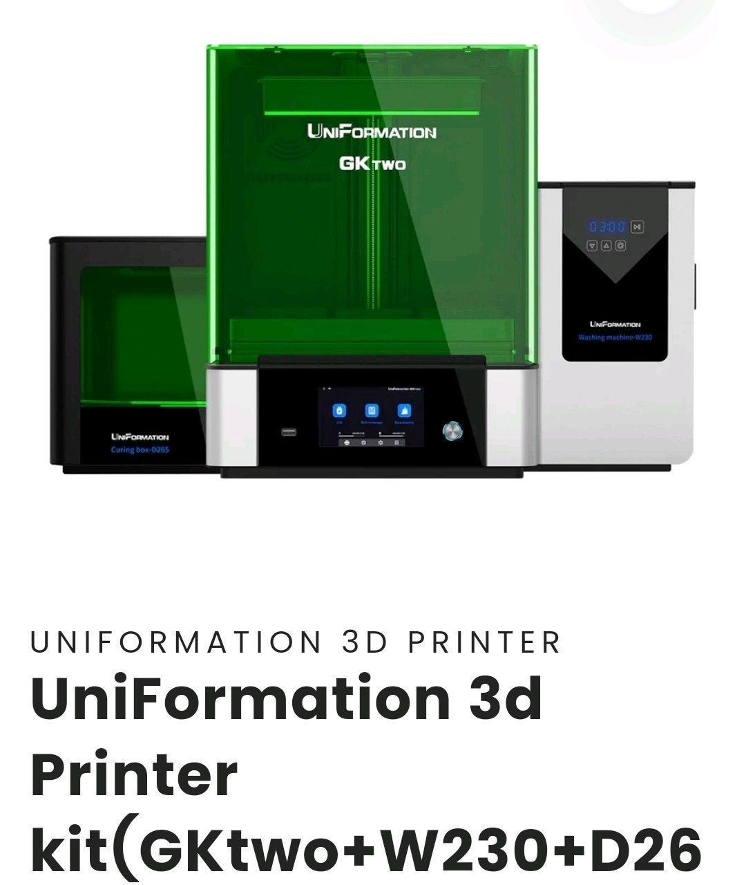 Tout est encore neuf dans les boîtes Imprimante à résine Uni, Informatique & Logiciels, 3D Imprimantes, Enlèvement, Filament