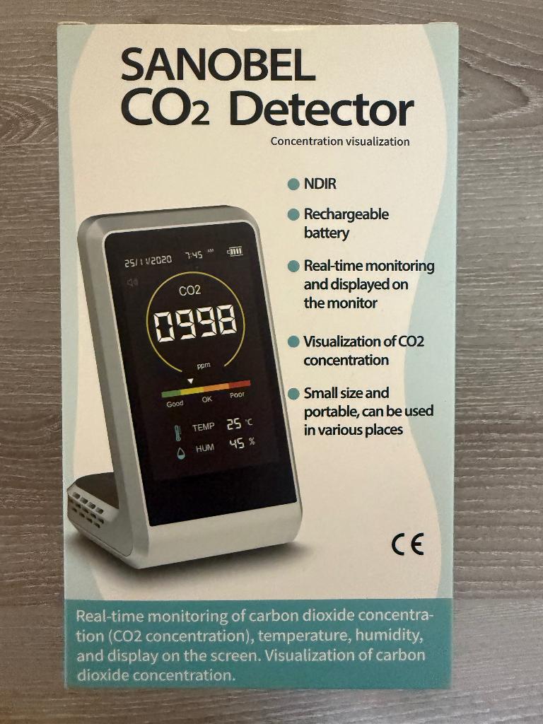 co2 detector Snabbel NIEUW!, Doe-het-zelf en Bouw, Meetapparatuur, Ophalen, Nieuw