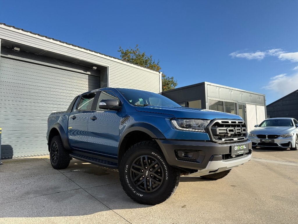 Raptor 2.0 BI-TURBO 213 PK / VERVANGMOTOR FORD, Auto's, Automaat, 4 cilinders, Blauw, Leder