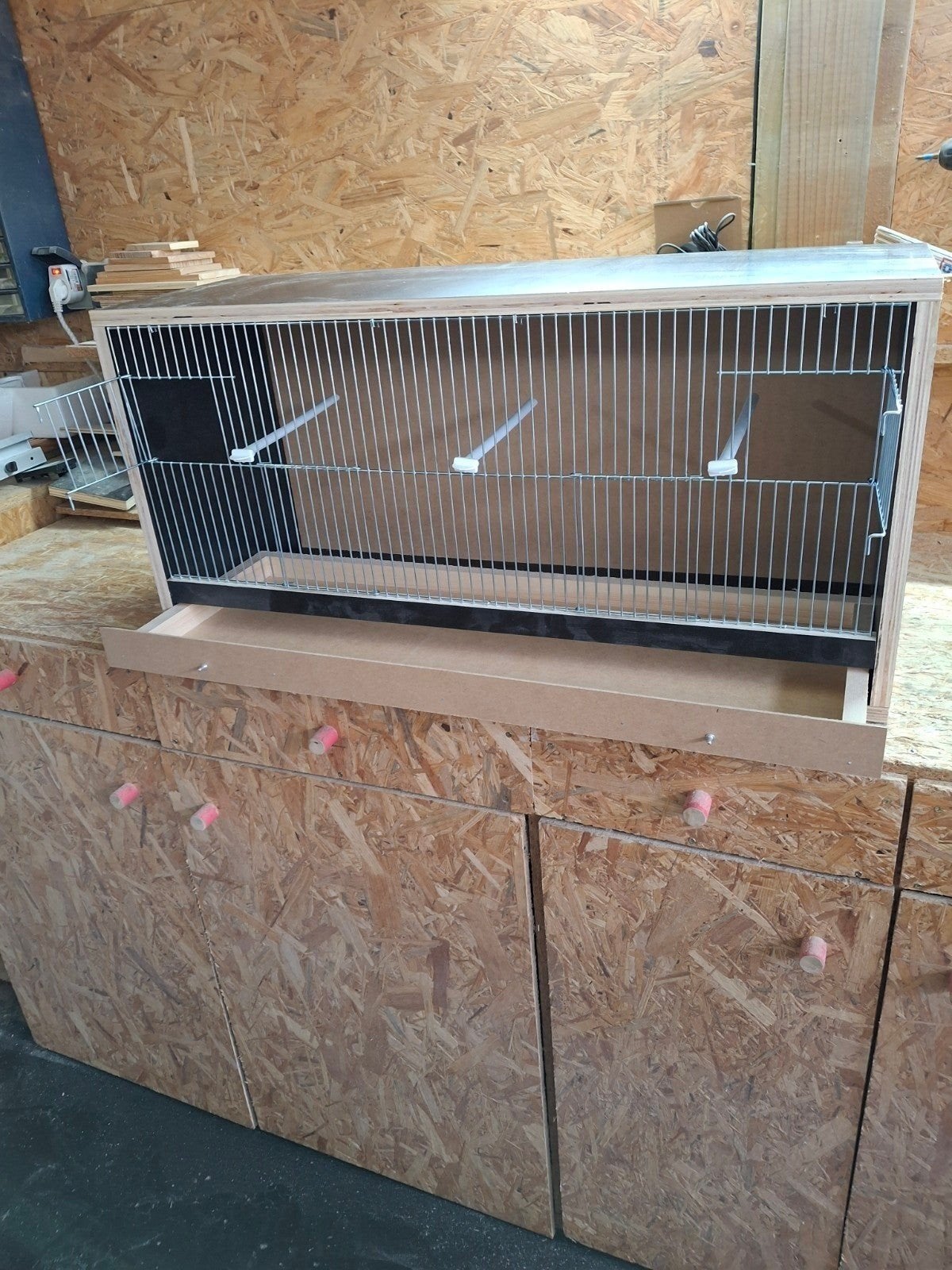 Nieuw vogelkooi, Enlèvement, Neuf, Bois, Cage à oiseaux