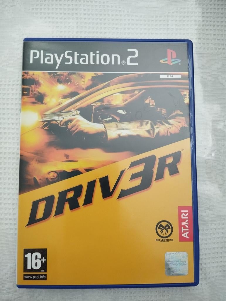 Playstation 2 game DRIV3R / 16+, Ophalen of Verzenden, Zo goed als nieuw, Avontuur en Actie, Vanaf 16 jaar