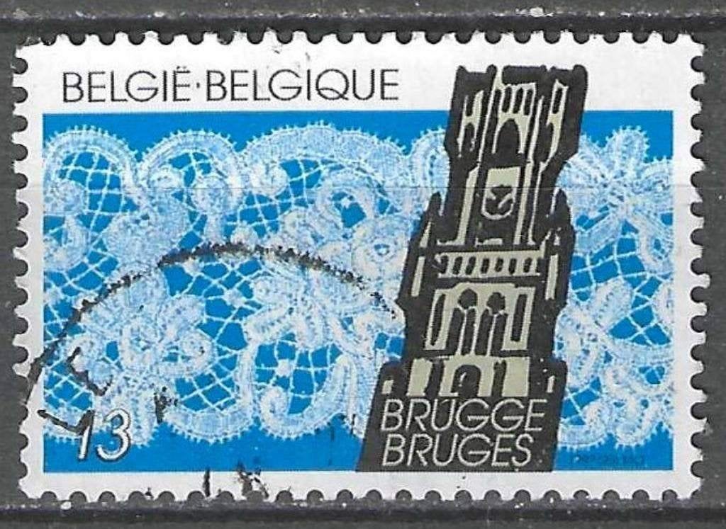 Belgie 1989 - Yvert/OBP 2316 - Belgisch Kantwerk (ST), Verzenden, Gestempeld, Gestempeld
