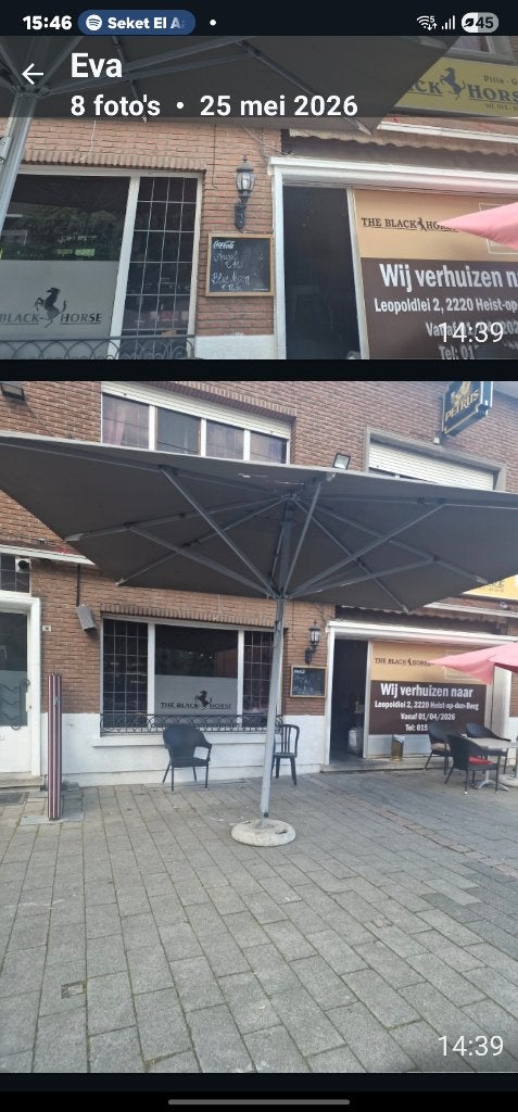 Grote horeca parasols, Ophalen, Gebruikt, Overige typen