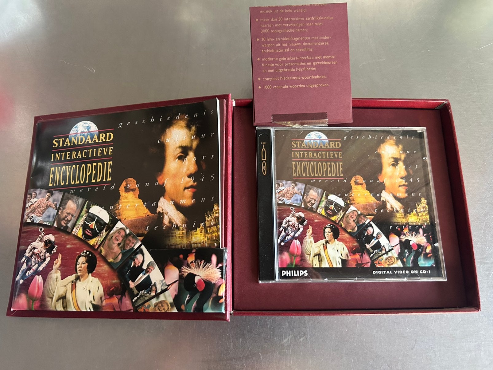 CD-i standaard encyclopedie in box met bijbehorende boekje, Games en Spelcomputers, Games | Overige, Ophalen of Verzenden, Zo goed als nieuw